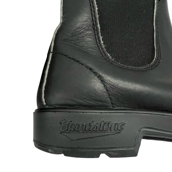 Blundstone #500 Black Leather Chelsea Boots – Unisex US W 7.5 Oil-Resistant Sole - Picture 13 of 15